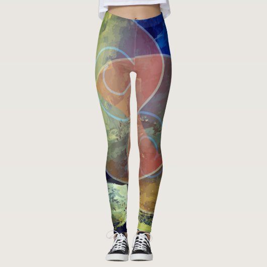 Fragment Moderne Kunst Leggings (Voorkant)