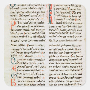 Fragment uit een Cathar-manuscript Vierkante Sticker
