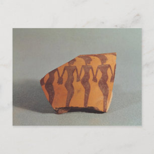 Fragment van aardewerk briefkaart