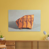 Fragment van aardewerk canvas afdruk (Insitu (Woonkamer))