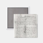 Fragment van de brief van Christopher Magneet (Voorkant / Achterkant)