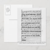 Fragment van een gedicht briefkaart (Voorkant / Achterkant)