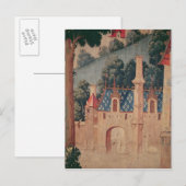 Fragment van een middeleeuws tapijt briefkaart (Voorkant / Achterkant)