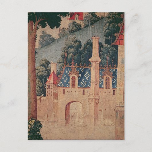 Fragment van een middeleeuws tapijt briefkaart (Voorkant)