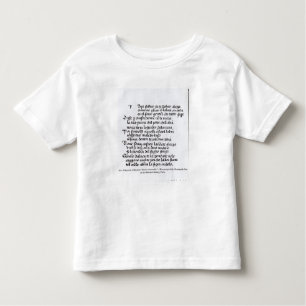 Fragment van het Divina Commedia van Dante Kinder Shirts