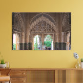 Fragment van het ontwerp van het Alhambra. Canvas Afdruk (Insitu (Woonkamer))