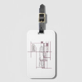 Fragmented Reality – Architectural Expression Bagagelabel (Voorkant (verticaal))