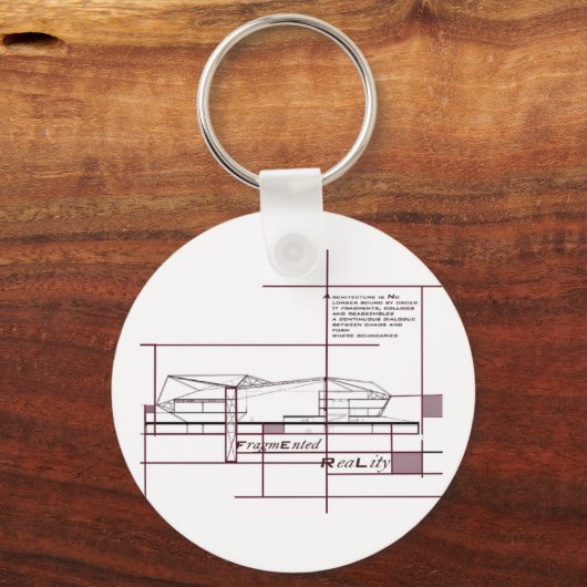 Fragmented Reality – Architectural Expression Sleutelhanger (Voorkant)