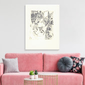 Fragmenten d'Arts 1 Surreal Drawing Canvas (Insitu (Woonkamer))