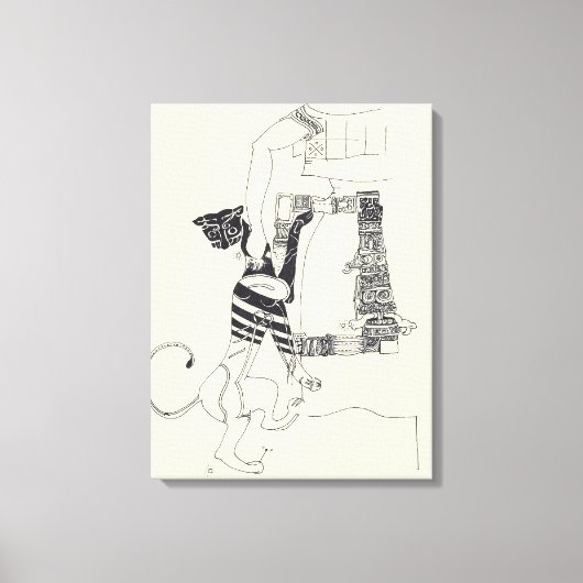 Fragmenten d'Arts 4 Surrealistisch tekencanvas Canvas Afdruk (Voorkant)