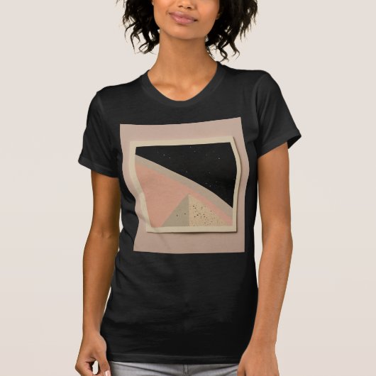 Fragmenten Pastel Art zwart T-shirt (Voorkant)