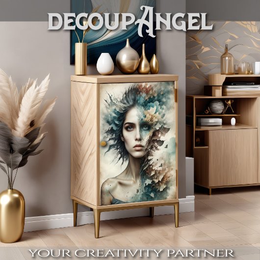 Fragmenten van de elementen -Decoupage- Tissuepapier