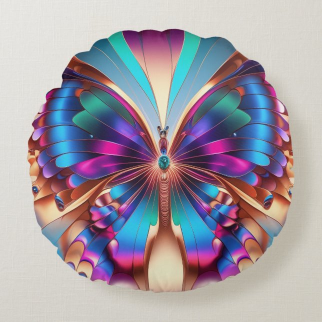 Fragmentos de Mariposa Rond Kussen (Voorkant)