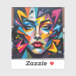 Fragments Of Identity - Square Vinyl Sticker