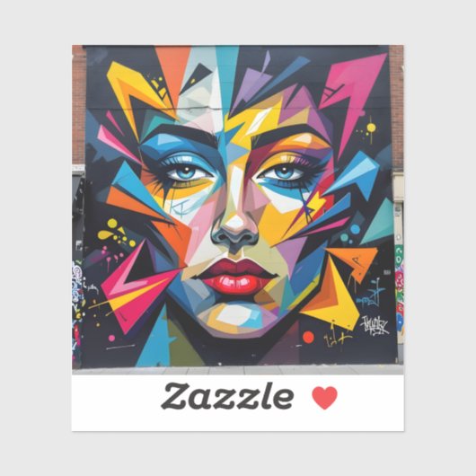 Fragments Of Identity - Square Vinyl Sticker (Vel)