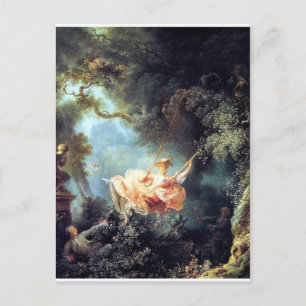 Fragonard The Swing antiek fine art schilderij Briefkaart