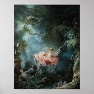 Fragonard's De schommel - Klassiek schilderij Poster