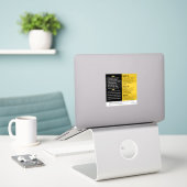 Fragranced Consumer Products - Primary Pollutants  Sticker (Laptop op bureau)