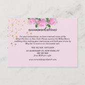 Fragrant roze Roses Wedding Accommodations Informatiekaartje (Voorkant)