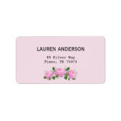 Fragrant roze rozen, etiket (Voorkant)