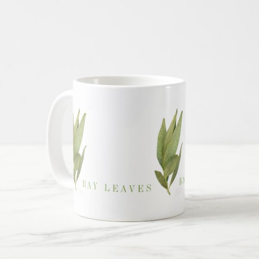 FRAÎCHE BAY FEUILLE Mug blanc (Devant gauche)
