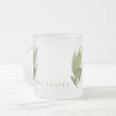 FRAÎCHE BAY FEUILLES Verre congelé Mug (Devant gauche)