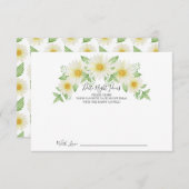 Fraîche Daisy Date Idée Nuit Carte (Devant / Derrière)