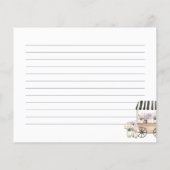 Fraîche De La Carte De Recette Fête des mariées Du (Dos)