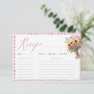 Fraîche De La Carte De Recette Fête des mariées Du