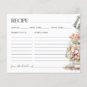 Fraîche De La Carte De Recette Fête des mariées Du (Devant)