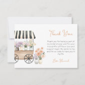 Fraîche Du Carte de remerciements De Fête des mari (Devant)