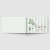 Fraîche hors du marché Sage vert rayures Aquarelle (Complet)