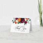 Fraîchement automne Rustique Floral plié Carte de  (Devant)