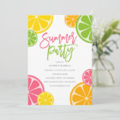 Fraîchement découpé| Invitation de fête d'été (Debout devant)