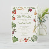 Fraîchement Hors Du Marché Invitation À Douche Nup (Debout devant)