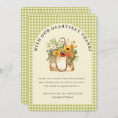 Fraîchement sorti du Carte de remerciements de Fêt (Devant / Derrière)