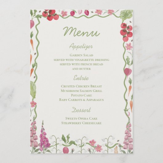 Fraîchement sorti du menu Fête des mariées du marc (Devant)