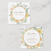 Fraîches et carte de visite de cercle or (Devant / Derrière)