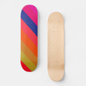 Fraîches Retro Colorées - Skateboard (Recto)