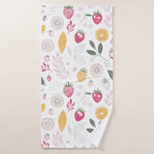 Fraîcheur de Citron et de Fraise – Dessin Botaniqu