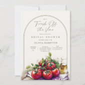 Frais cueillis sur la vigne Invitation de douche d (Devant)