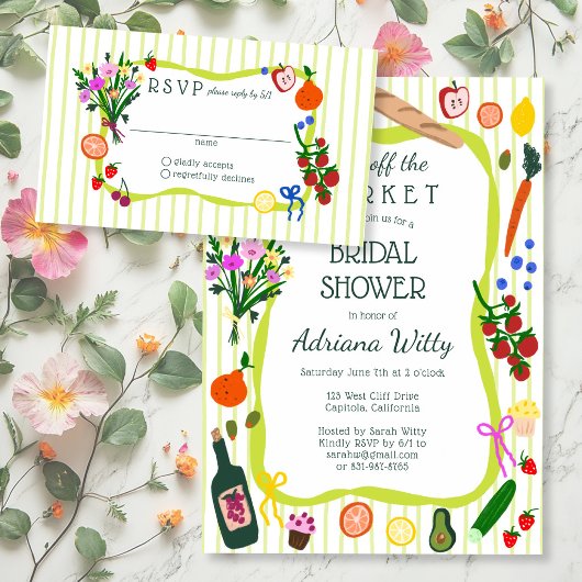 Frais du marché Réponse à une invitation de douche