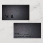 Frais noircissez le carte de visite d'obscurité (Devant / Derrière)