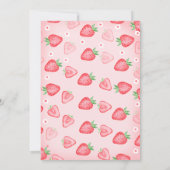 fraise 1er anniversaire Invitation Berry First Swe (Dos)