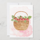 fraise 1er anniversaire Invitation premier Berry S (Dos)