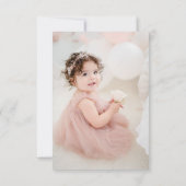 fraise 1er anniversaire Invitation premier Berry S (Dos)
