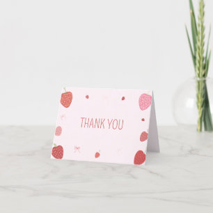 Fraise 1er Berry Premier Carte de remerciements d'