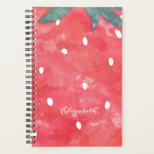 Fraise à l'aquarelle mignonne