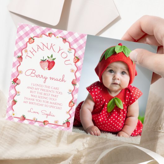 Fraise Anniversaire Berry Beaucoup de photo Carte