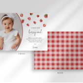 Fraise Anniversaire Carte de remerciements Berry S